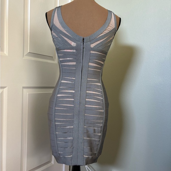 Mac Duggal grey and nude bandage dress 
Size 4 - Picture 3 of 9